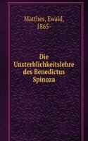 Die Unsterblichkeitslehre des Benedictus Spinoza