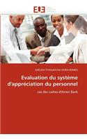 Evaluation Du Système d'Appréciation Du Personnel