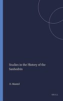 Studies in the History of the Sanhedrin