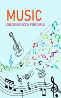 Music Coloring Book For Girls