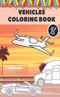 Vehicle Coloring Book