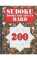 Sudoku books for adults hard: 200 Sudokus from hard with solutions for adults Gifts Sudoku hard book Galaxy Sky Lover adults, kids