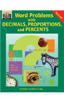 Word Problems with Decimals, Proportions, and Percents