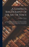 Complete Bibliography of the Art of Fence