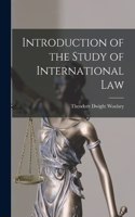 Introduction of the Study of International Law