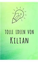 Tolle Ideen von Kilian: Kariertes Notizbuch mit 5x5 Karomuster für deinen Vornamen