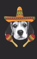 Beagle Notebook 'Cinco De Mayo' - Gift for Beagle Lovers - Beagle Journal