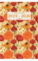 Academic Planner 2019 - 2020 Weekly: July 1, 2019 - December 31, 2020 18 Months Priorities and To Do Column 6 x 9 Orange Dahlia