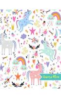 Unicorn Mom: Blank Draw and Write Journal, NotePad, Sketch Book, Diary and Illustration Notebook - Perfect Gift for Mother's Day, Birthday, Christmas for Moms, M