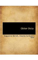 Obiter Dicta