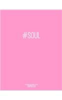 Notebook for Cornell Notes, 120 Numbered Pages, #SOUL, Pink Cover: For Taking Cornell Notes, Personal Index, 8.5"x11", Hashtag Series, Genius Edition