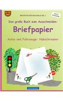 BROCKHAUSEN Bastelbuch Band 1 - Das große Buch zum Ausschneiden: Briefpapier: Autos und Fahrzeuge: Hubschrauber(1 Autos Und Fahrzeuge: Hubschrauber)