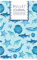 Bullet Journal Notebook Dot Grid: Blue Sea Dotted Grid Journal, 130 Pages, 5.5x8.5, High Inspiring Creative Design Idea