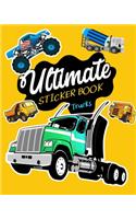 Ultimate Sticker Book Trucks: Blank Permanent Sticker Book