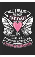 All i want is for my dad in heaven to know how much i love & miss him