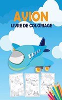 Avion Livre de Coloriage