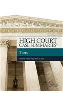 High Court Cases Summaries, Torts Keyed to Prosser