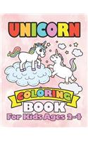 Unicorn Coloring Book for Kids Ages 2-4