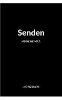 Senden: Notizbuch, Notizblook, Notizheft, Notizen, Block, Planer - DIN A5, 120 Seiten - Liniert, Linien, Lined - Deine Stadt, Dorf, Region und Heimat