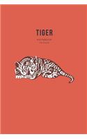 Tiger notebook - 110 Pages
