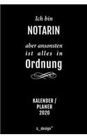 Kalender 2020 für Notare / Notar / Notarin: Wochenplaner / Tagebuch / Journal für das ganze Jahr: Platz für Notizen, Planung / Planungen / Planer, Erinnerungen und Sprüche