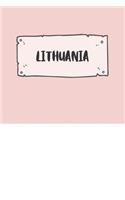 Lithuania: Ruled Travel Diary Notebook or Journey Journal - Lined Trip Pocketbook for Men and Women with Lines