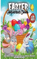 Easter Coloring Book For Kids: Fun Coloring Books For Kids Ages 2-4,4-8.Nice And Big Illustratins.