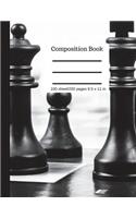 Chess Game Composition Book 100 Sheet/200 Pages 8.5 X 11 In.: Cover Notebook College Ruled (Composition Notebook Journal)