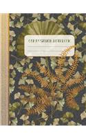 Composition Notebook: Ginkgo Botanical Asian Floral Japanese Art Elegant Flower Graphic Women Composition Notebook Journal,100 Pages Lined, 7.44 x 9.69"