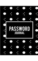 Password Journal: Art Black Book, 8.5 X 11 the Personal Internet Address & Password Log Book with Tabs Alphabetized, Internet Password Logbook, Password Organizer Notebook