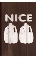 Nice Jugs Journal Notebook: Blank Lined Ruled for Writing 6x9 110 Pages