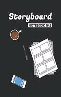 Storyboard 16 9 Notebook: Journal to Sketch and Plan Scenes