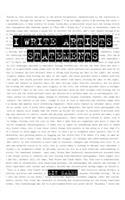 I Write Artist Statements