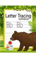 Letter Tracing Workbook: Letter Tracing Practice Book For Preschoolers, Kindergarten (Printing For Kids Ages 3-5)(1" Lines, Dotted)(V1)