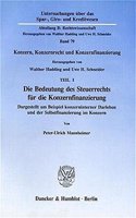 Die Bedeutung Des Steuerrechts Fur Die Konzernfinanzierung
