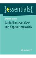 Kapitalismusanalyse und Kapitalismuskritik
