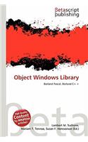 Object Windows Library: (English)