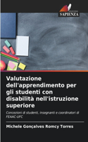 Valutazione dell'apprendimento per gli studenti con disabilità nell'istruzione superiore