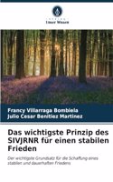 Das wichtigste Prinzip des SIVJRNR für einen stabilen Frieden
