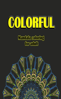 colorful mandala coloring book for adult