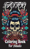 Tattoo Coloring Book For Adults