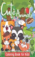 cute animals coloring book for kids: kids coloring books for boys with colors, My First Big Book of Easy Educational Coloring Pages of Animal for Boys & Girls, Little Kids.