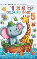 1,2,3 Coloring Book for Kids