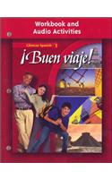 ¡Buen Viaje! Level 1, Workbook and Audio Activities Student Edition: (Glencoe Spanish)