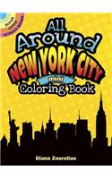 All Around New York City Mini Coloring Book