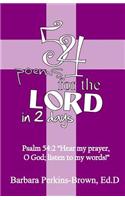 54 Poems for the Lord in 2 Days