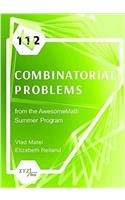 112 Combinatorial Problems from the AwesomeMath Summer Program