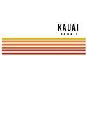 Kauai Hawaii: Notebook Lined College Ruled Paper For Work, Home Or School. Vintage Styled Note Pad Travel Diary 7.5 x 9.25 Inch With Soft Matte Cover.