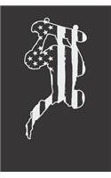 Notebook: Skating Skater Skateboard Skateboarding USA American Flag Dot Grid Dotted 6x9 120 Pages