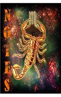 Notes: Scorpio Zodiac Notebook size 6x9